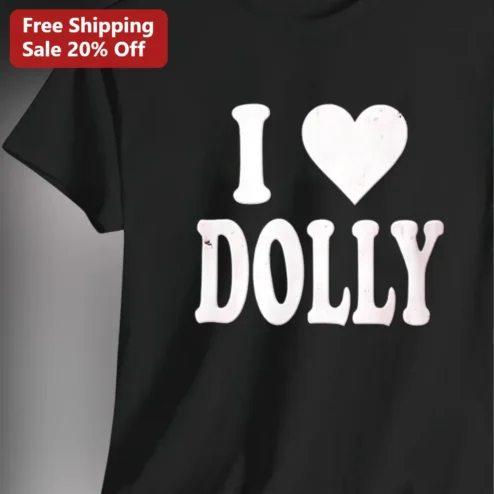 I Dolly Tee, Dolly Parton Vintage Country Music Graphic Tee Gift for Fans