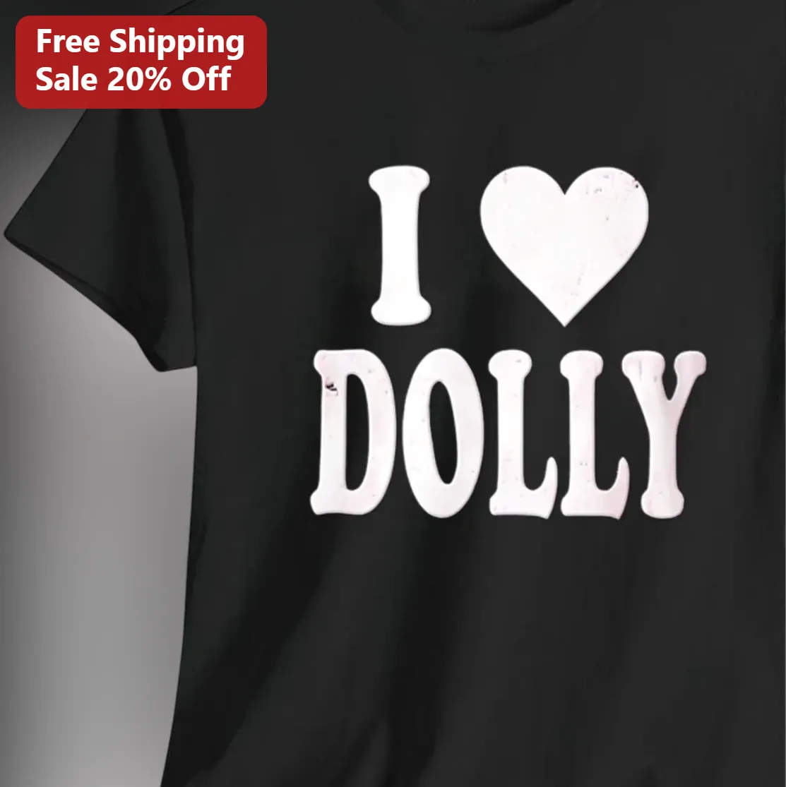 I Dolly Tee, Dolly Parton Vintage Country Music Graphic Tee Gift for Fans