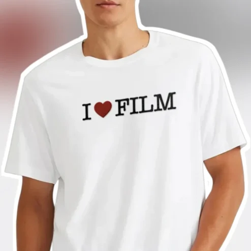 I FILM Tee Vintage Cinema Lover Shirt for Men Unisex Film Buff Gift