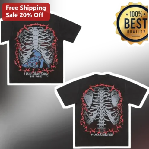 I Got Chai Dog IN ME Full Violence X-Ray Chihuahua Graphic Tee