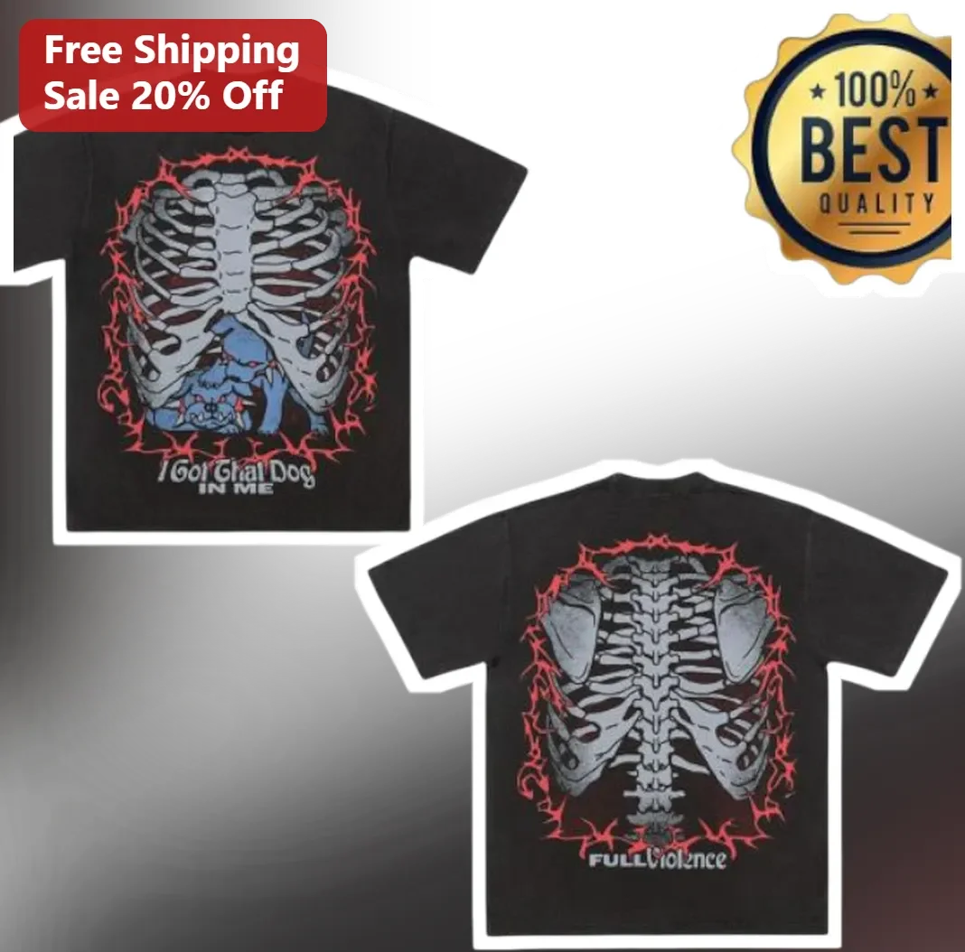 I Got Chai Dog IN ME Full Violence X-Ray Chihuahua Graphic Tee