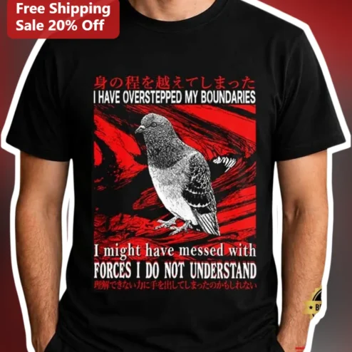 I Have Overstepped My Boundaries I Might Have Messed With Forces Tee Funny Pigeon Graphic Shirt