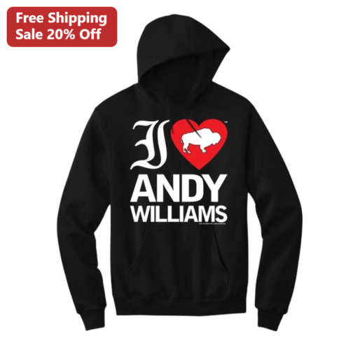 I Heart Buffalo Andy Williams Hoodie Retro Music Fan Graphic Sweatshirt Gift