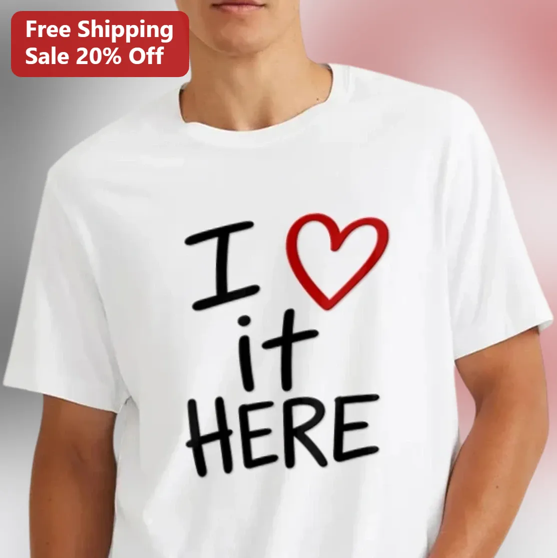 I Heart It Here Tee, Destination Pride Travel Souvenir Gift for Travelers and Locals