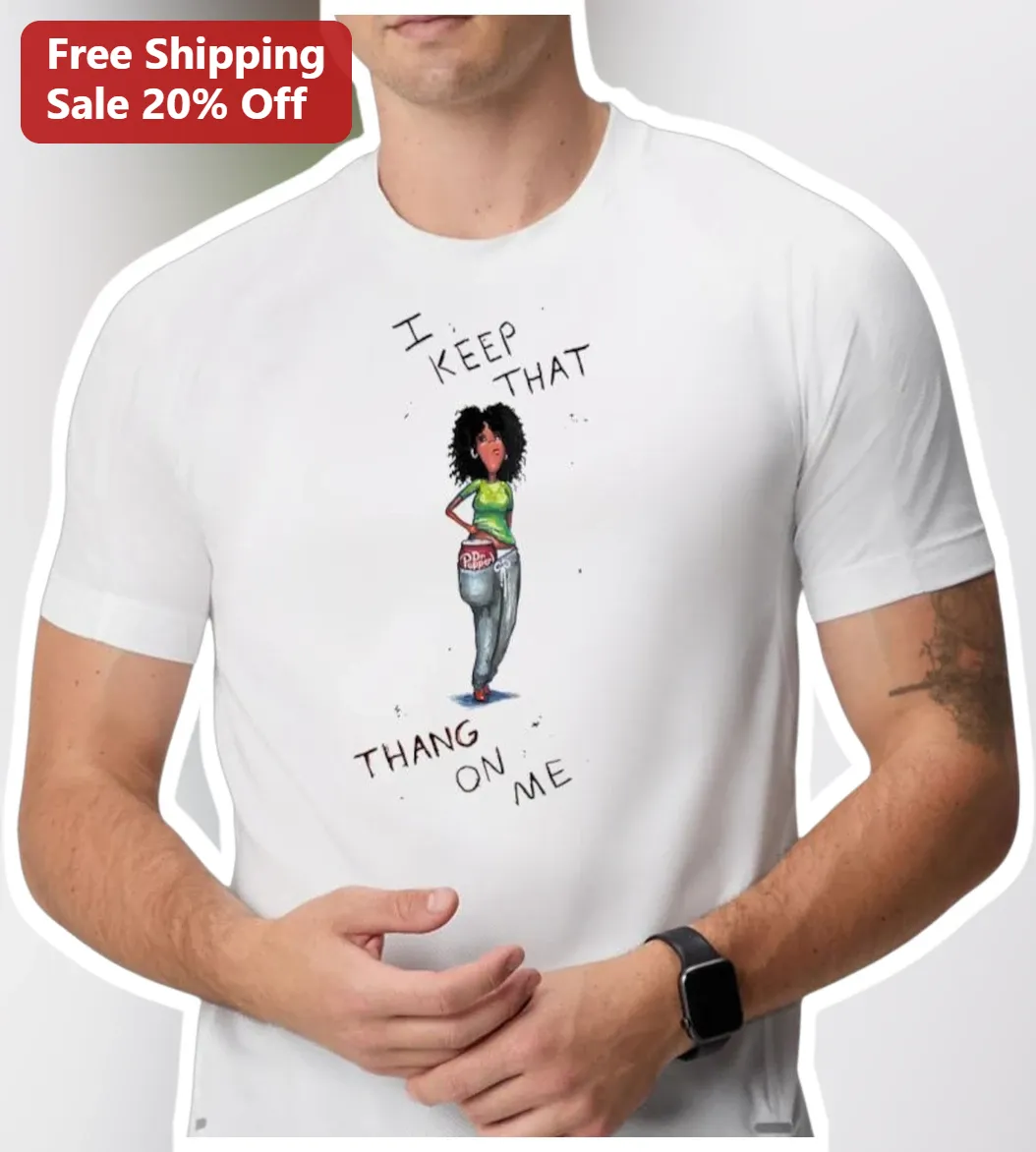 I Keep That Thang On Me Graphic Tee Y2K Retro Watercolor Women Shirt