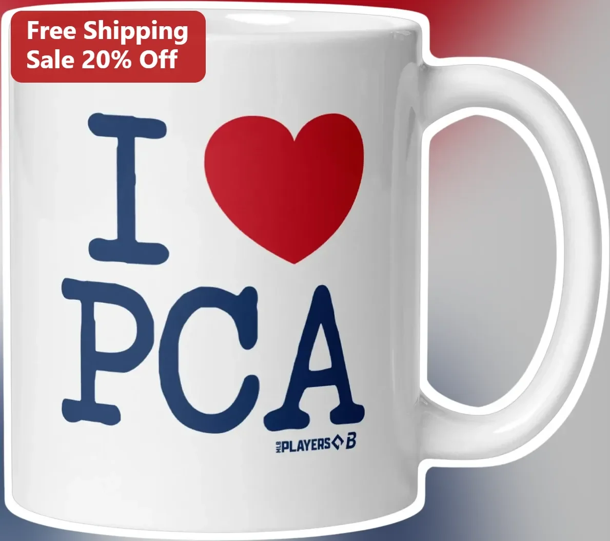 I Love PCA Mug Ceramic Coffee Cup Gift for PCA Members Alumni Supporters