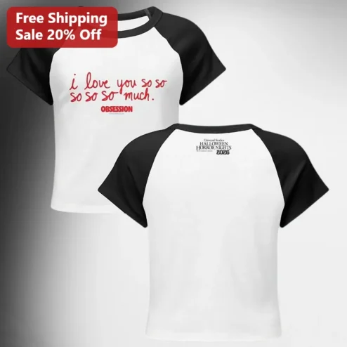 I Love You So So So So So Much Obsession Raglan Tee Romantic Song Lyric Gift for Couples