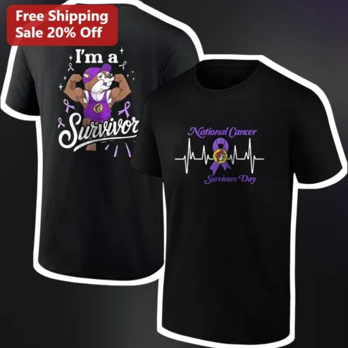 I'm a Survivor National Cancer Survivors Day Bulldog Tee