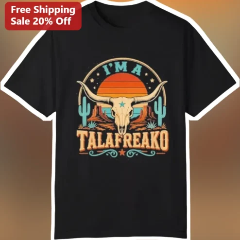 I'M A TALAFREAKO Tee James Talarico Texas Senate Retro Western Rock Graphic Shirt