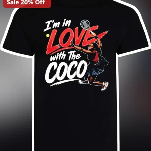 I'm In Love With The COCO Tee Coco Gauff Tennis Fan Graphic Shirt