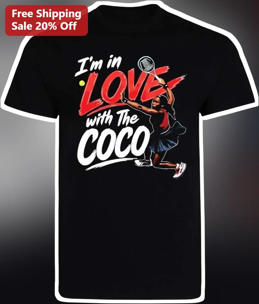 I'm In Love With The COCO Tee Coco Gauff Tennis Fan Graphic Shirt