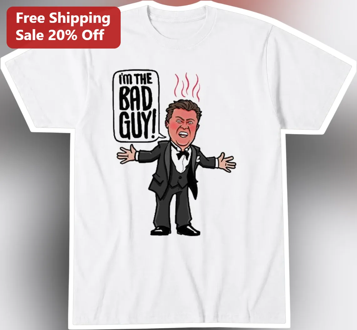 I'M THE BAD GUY! Elon Musk Caricature Graphic Tee Funny Meme Shirt