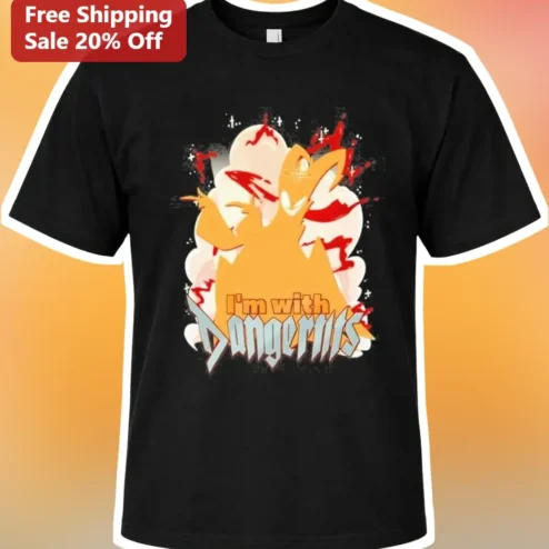 I'm with Dangernuts Funny Name Graphic Tee for Gamers Edgy Streetwear Shirt