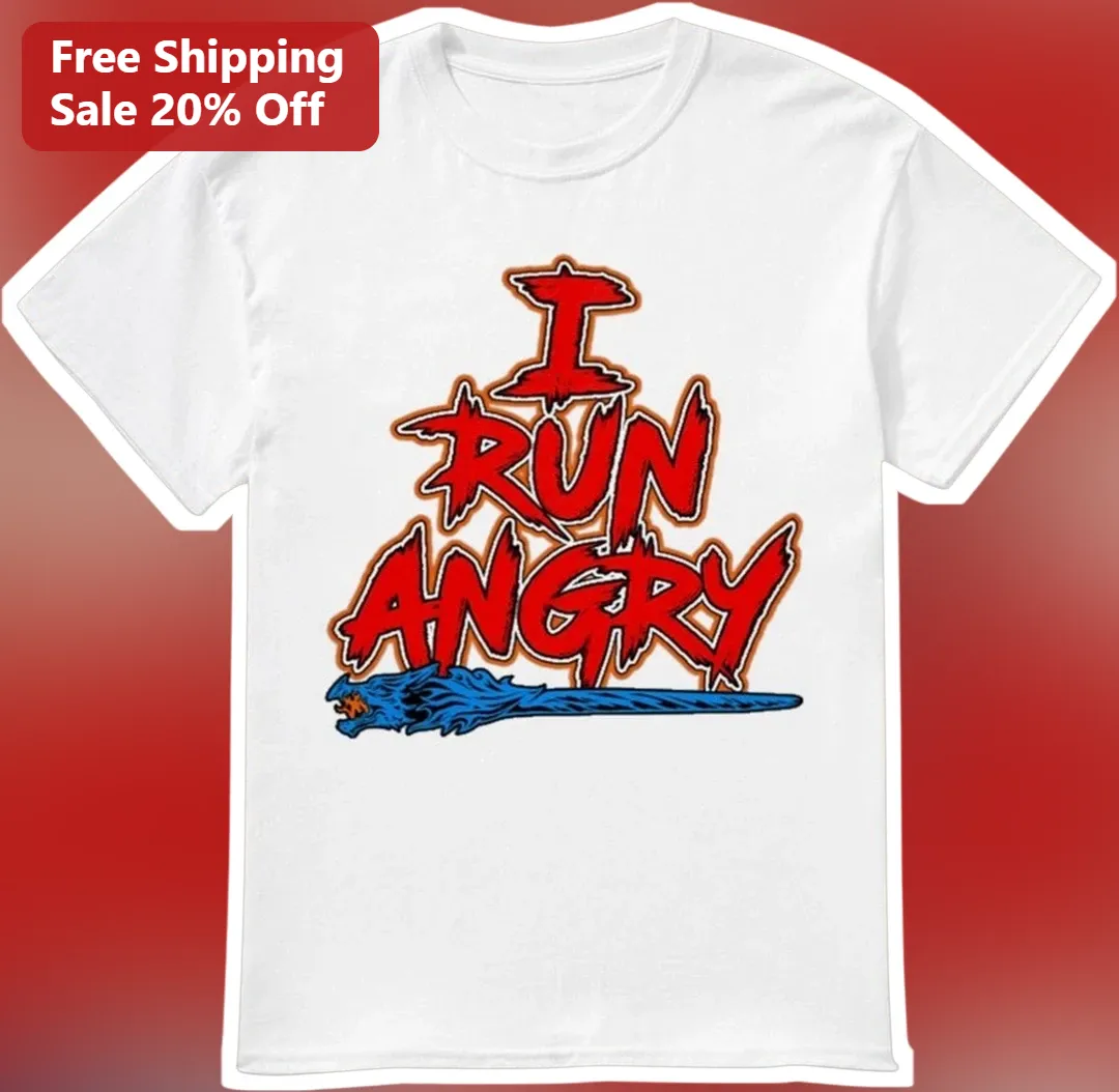I Run Angry Tee Funny Running Humor Shirt Gift for Men Women