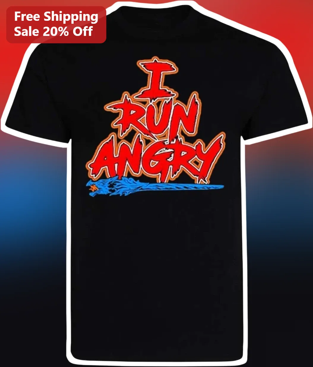 I Run Angry Tee NFL Season Football Fan Gift for Men Women