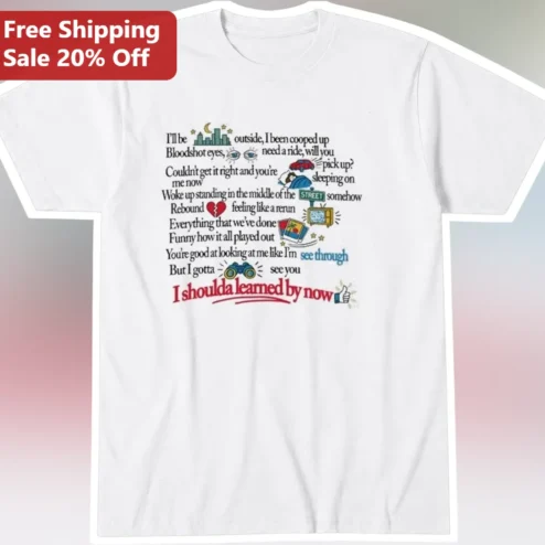 I Shoulda Learned By Now Graphic Tee Joan Osborne One Of Us Lyrics Rebus Design Gift