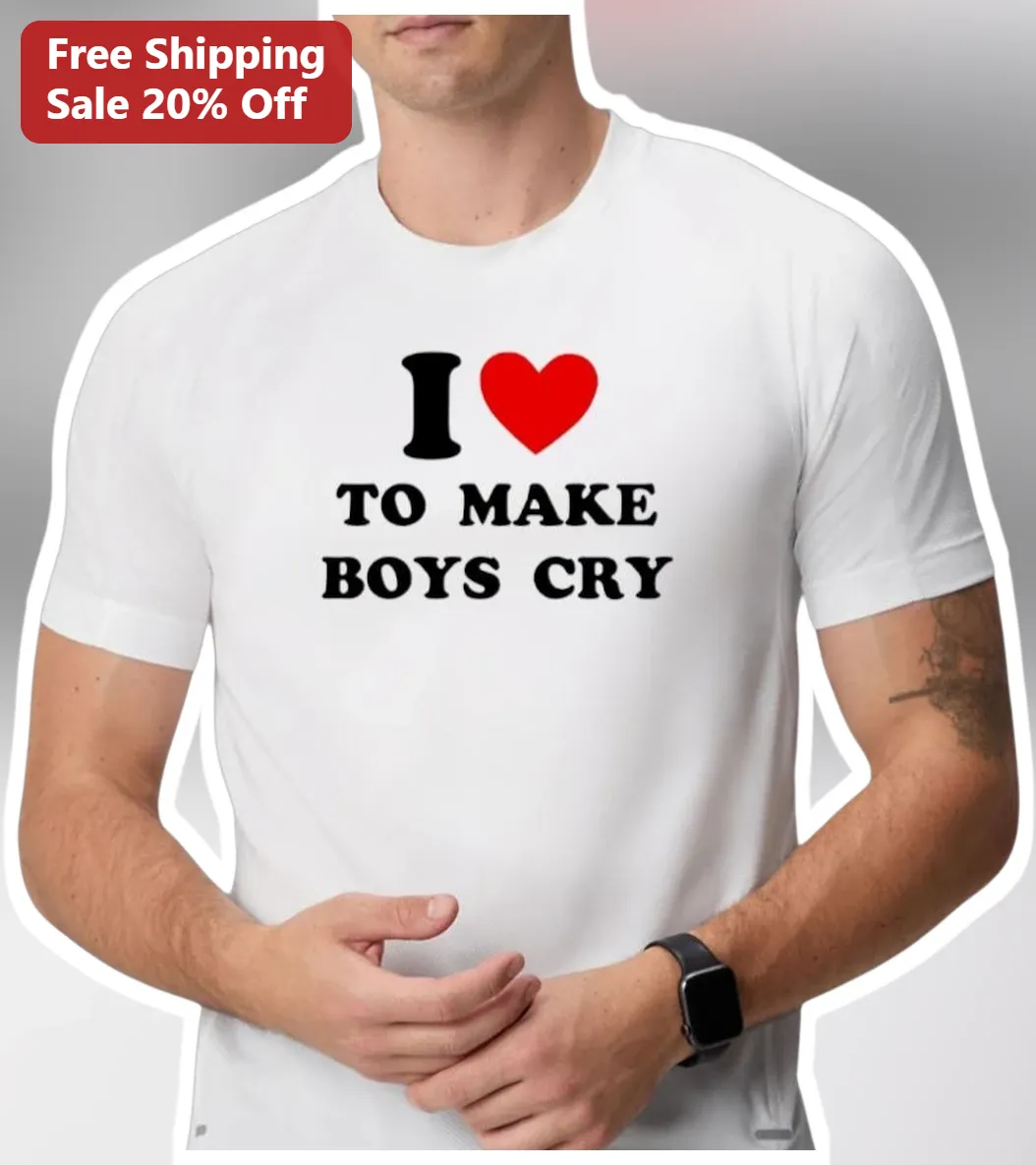 I To Make Boys Cry Funny Graphic Tee For Women Girls Sassy Humor Shirt