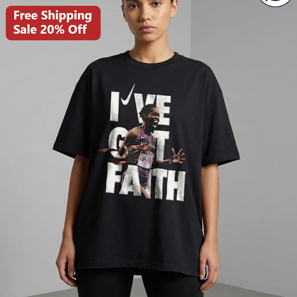 I've Got Faith Tee Faith Kipyegon Athletic Runner Shirt Gift for Track and Field Fans