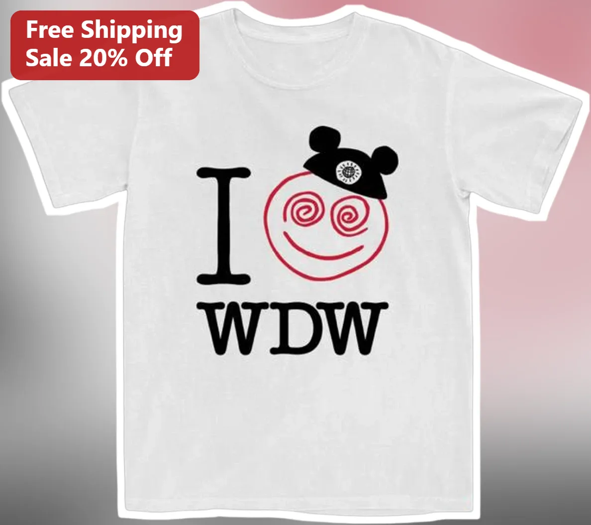 I WDW Tee Walt Disney World Vacation Souvenir Graphic T-Shirt for Fans