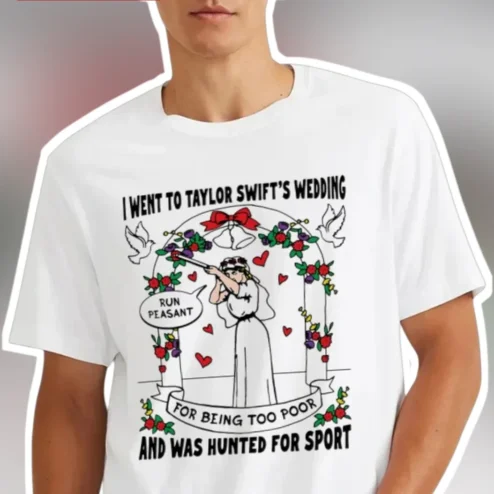 I Went To Taylor Swift's Wedding Run Peasant Tee Funny Eras Tour Parody Shirt