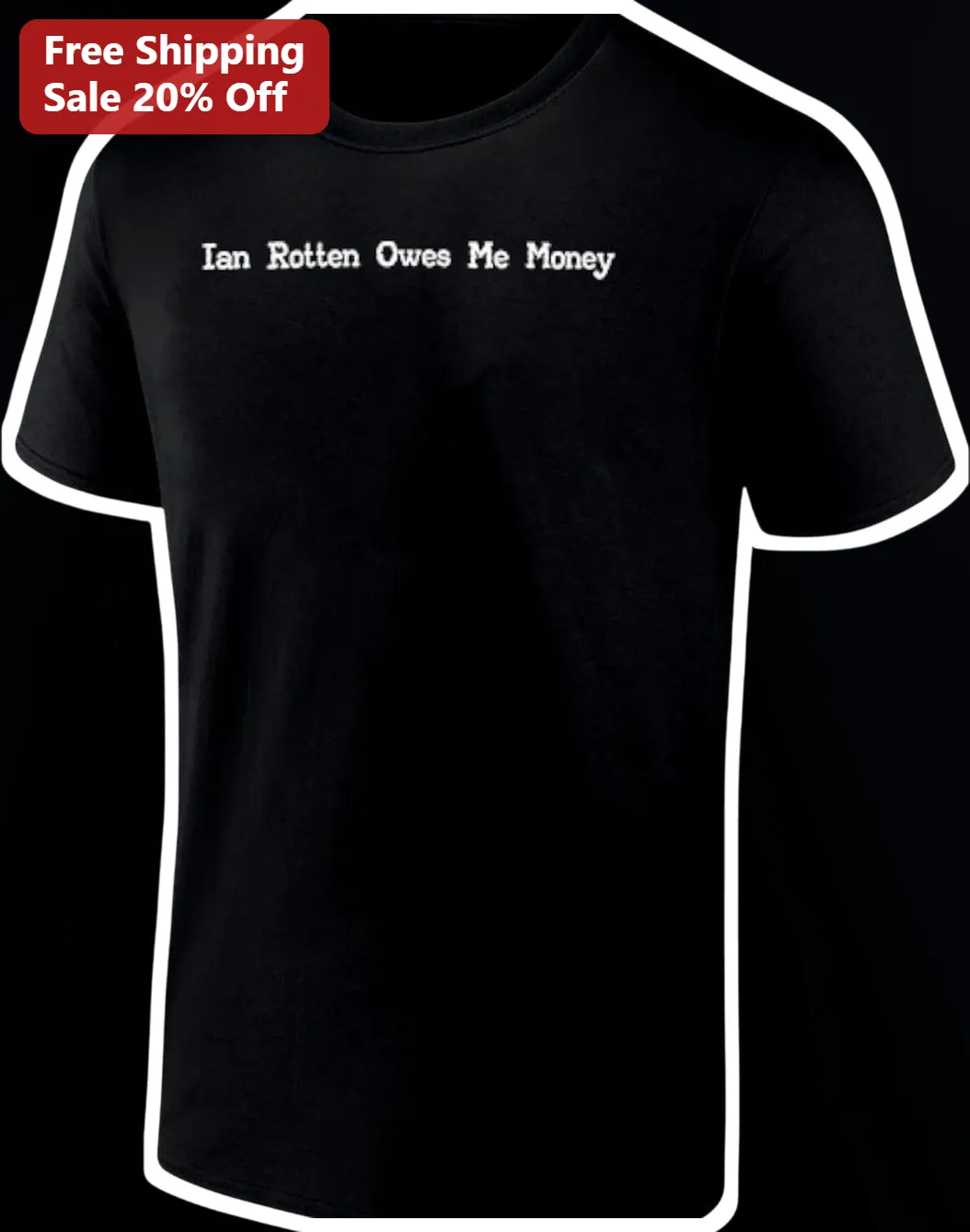 Ian Rotten Owes Me Money Tee Indie Wrestling ECW Fan Graphic Shirt