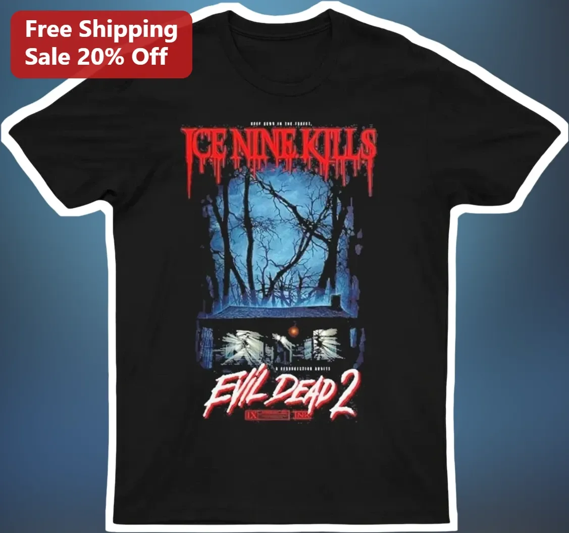 Ice Nine Kills Evil Dead 2 Graphic Tee Horror Metalcore Band Merch