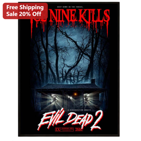 Ice Nine Kills Evil Dead 2 Poster Deep Down In The Forest Horror Wall Art