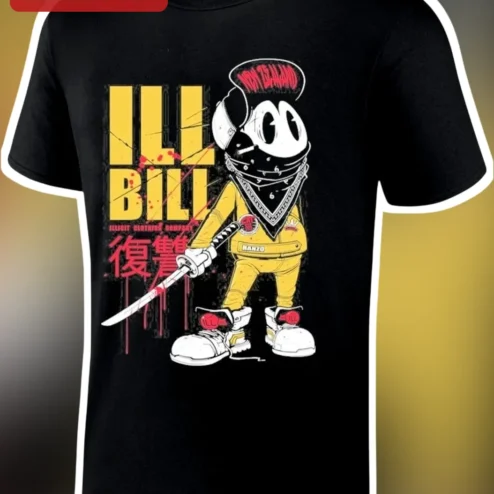 ILL BILL Illicit Clothing Company Ninja Cuphead Graphic Tee