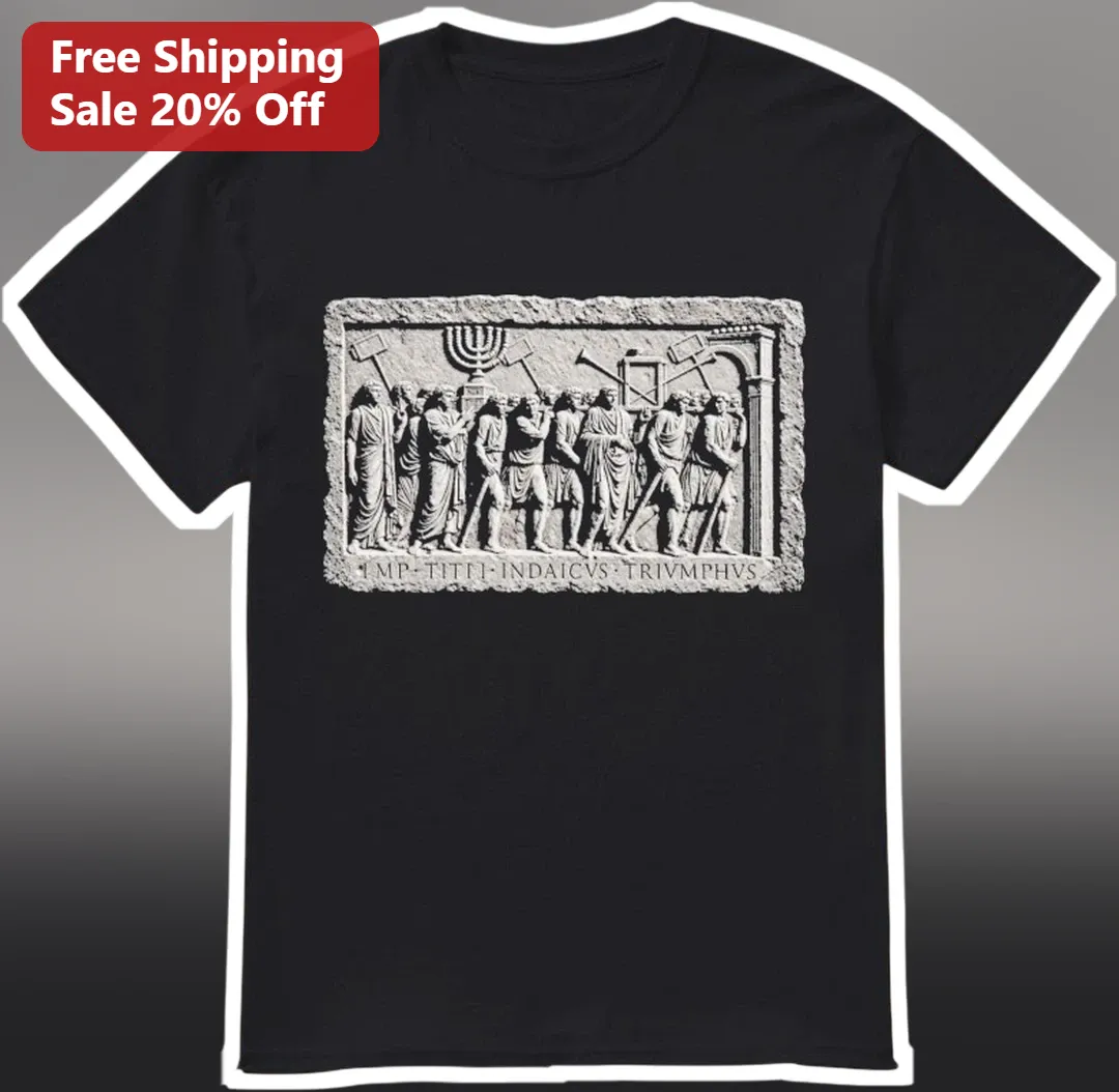 IMP·TITI·INDAICVS·TRIVMPHVS Arch of Titus Relief Graphic Tee for Men