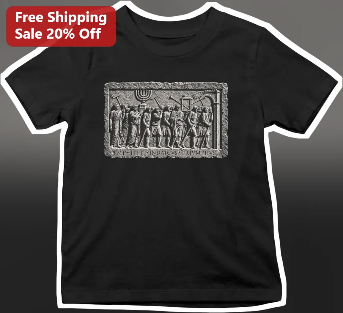 Imp Titi Indatcvs Triumphvs Arch of Titus Relief Graphic Tee