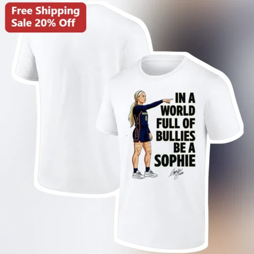 In A World Full Of Bullies Be A Sophie Volleyball Player Graphic Tee Gift For Women