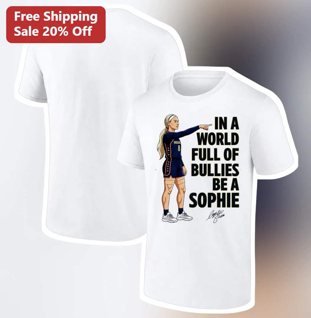 In A World Full Of Bullies Be A Sophie Volleyball Player Graphic Tee Gift For Women