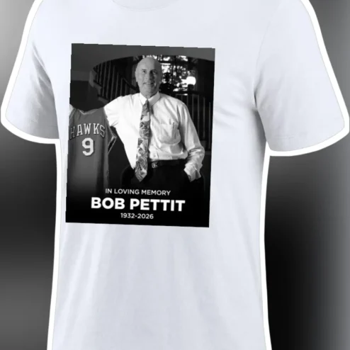 In Loving Memory Bob Pettit NBA Legend Tribute Tee Custom Memorial Photo Gift