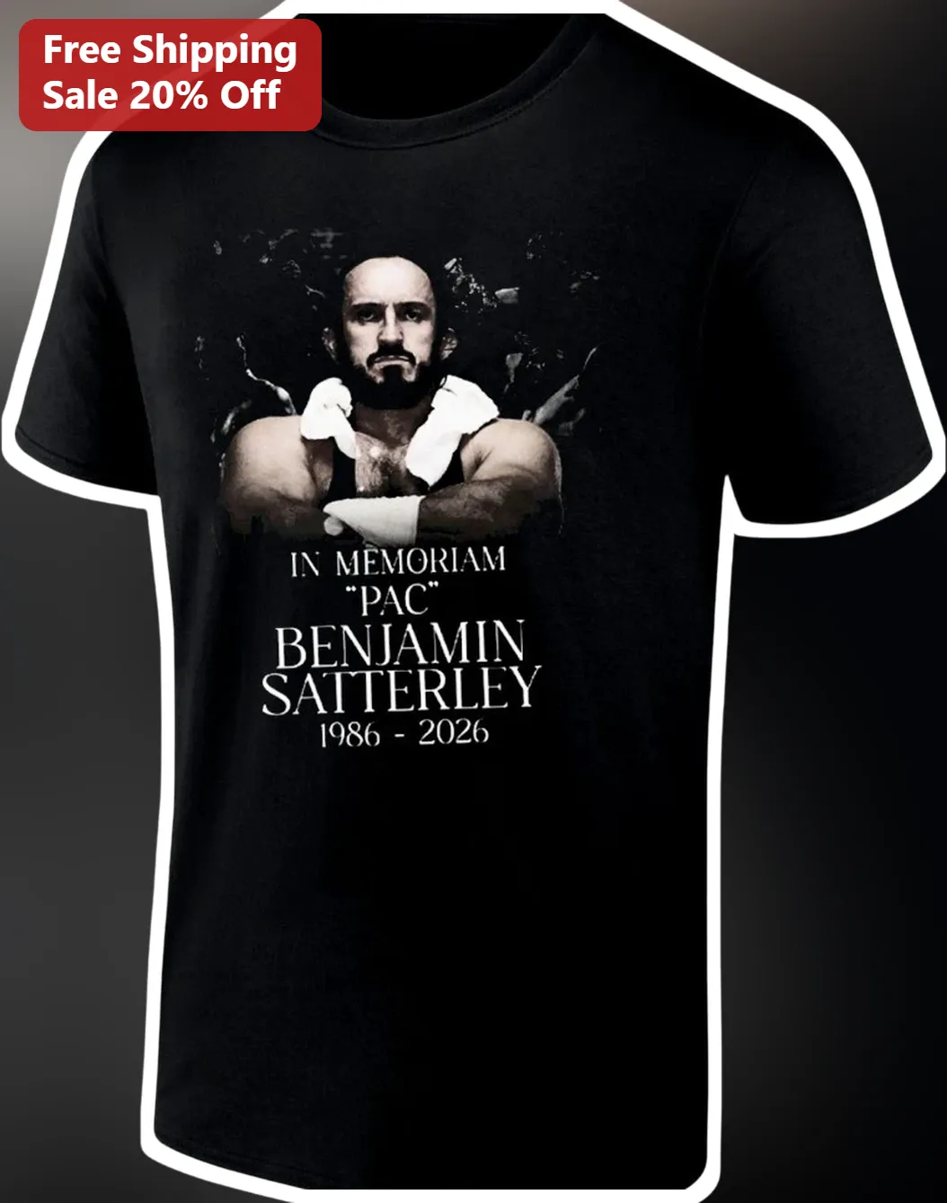 In Memoriam PAC Benjamin Satterley 1986-2026 Tribute Tee