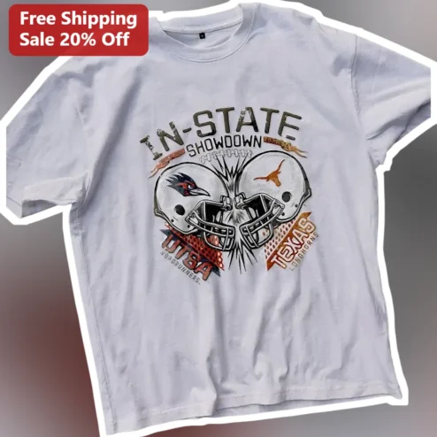 In-State Showdown UTSA Roadrunners Texas Longhorns Tee College Football Rivalry Gift