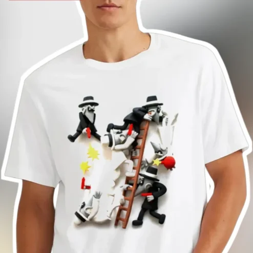 Incognito Mode Meme Clay Art Tee Funny Browser History Joke Gift for Internet Culture Enthusiasts