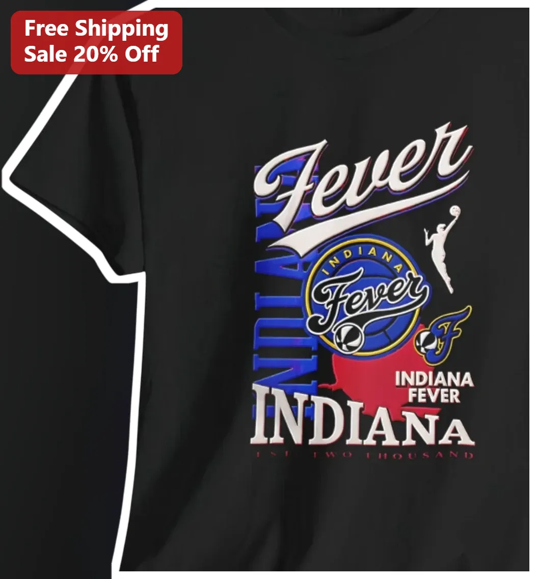 Indiana Fever Est. Two Thousand WNBA Fan Graphic Tee Game Day Apparel