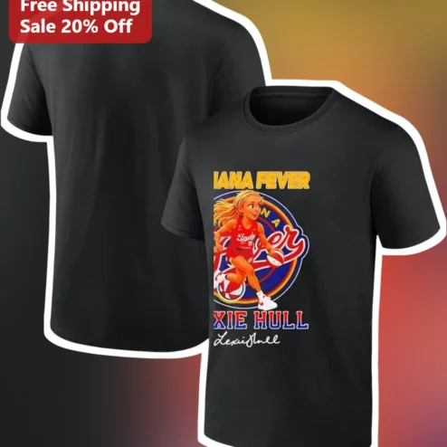 Indiana Fever Tee Lexie Hull WNBA Basketball Player Graphic Shirt