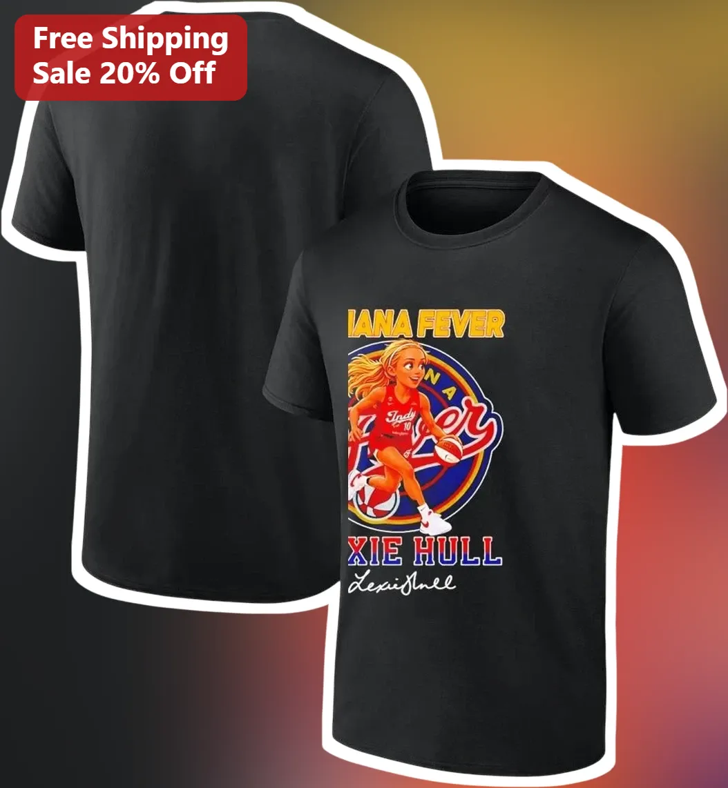 Indiana Fever Tee Lexie Hull WNBA Basketball Player Graphic Shirt