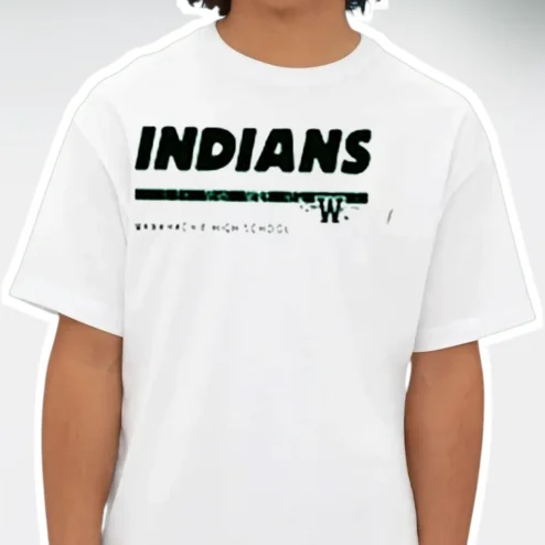 INDIANS Tee Vintage Collegiate Varsity Style Personalized High School Name Custom Gift for Men Women