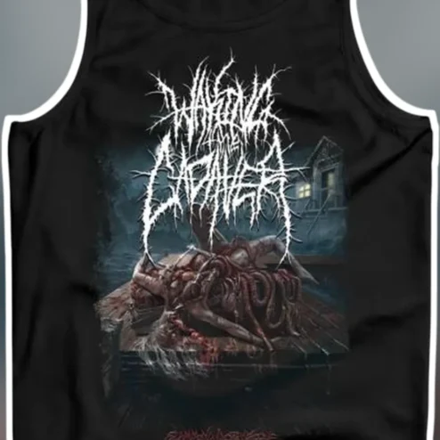 Infected Asylum Tank Top Death Metal Gore Horror Roblox Item Asylum Fan Merch Black Graphic Tee