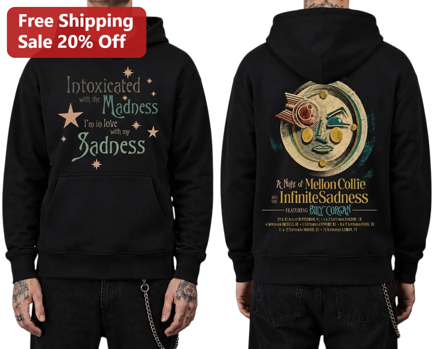 Intoxicated With The Madness Im In Love With My Sadness Mellon Collie Hoodie