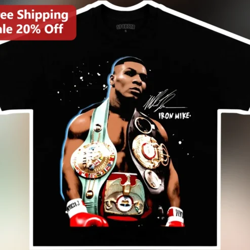 Iron Mike Vintage Graphic Tee Mike Tyson Boxing Legend Shirt