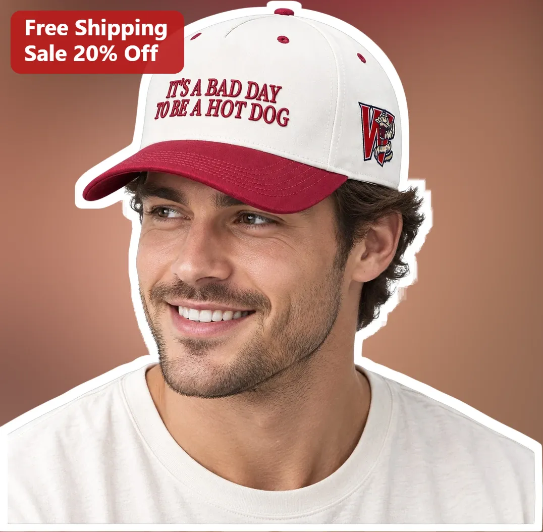It'S A Bad Day To Be A Hot Dog Hat Funny Novelty Baseball Cap For Men Food Lovers Gag Gift