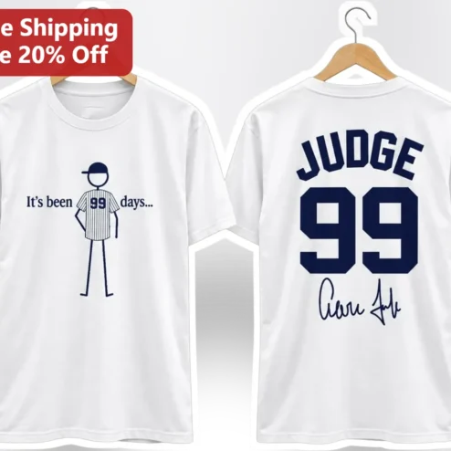 It's Been Days Aaron Judge Signature Baseball Tee