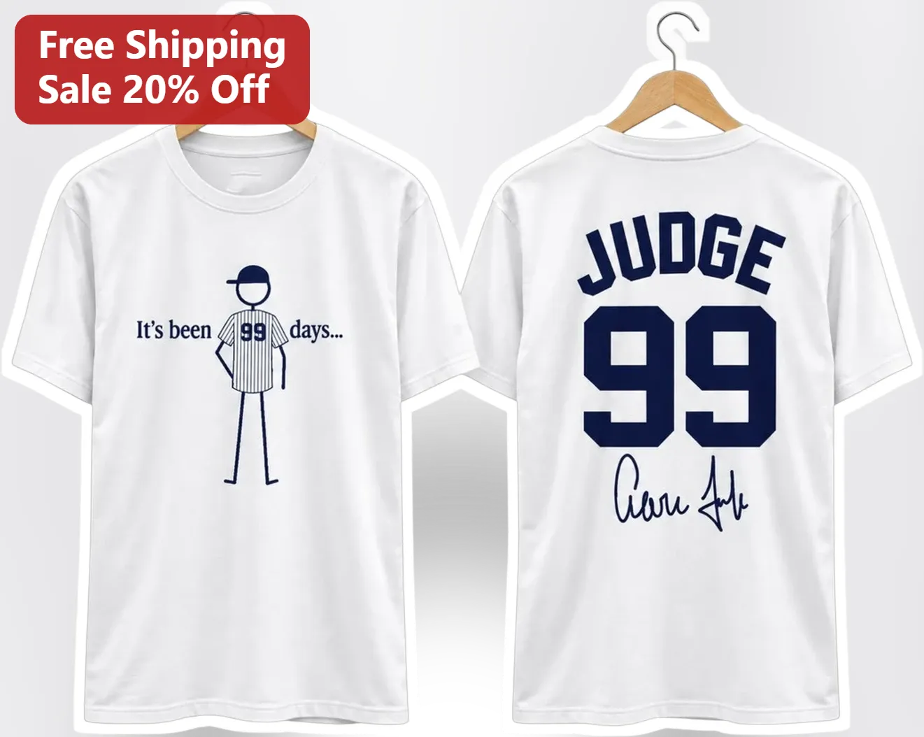 It's Been Days Aaron Judge Signature Baseball Tee