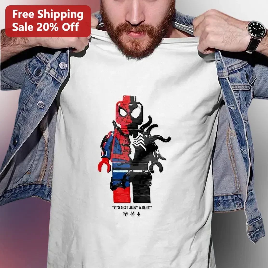 It's Not Just a Suit Spider-Man Lego Venom Graphic Tee