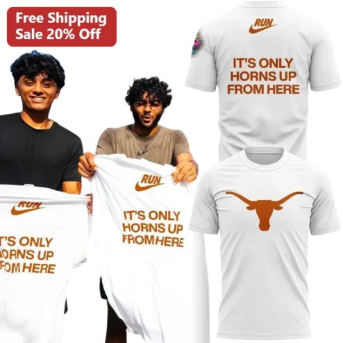 It's Only Horns Up From Here Run Graphic Tee