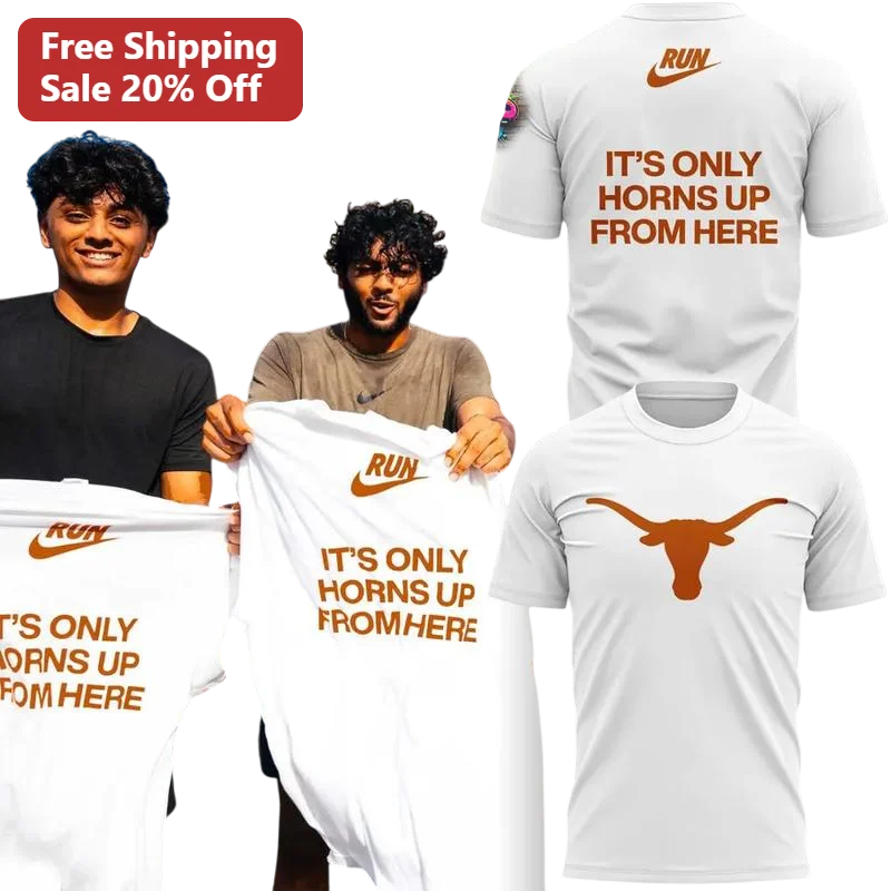 It's Only Horns Up From Here Run Graphic Tee