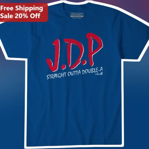 J.D.P Straight Outta Double-A Graphic Tee Baseball Minor League Shirt